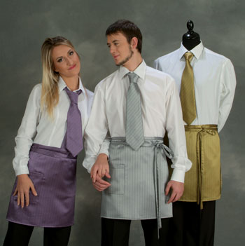 Grembiule gessato Lurex